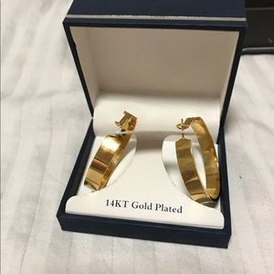 14K gold plated earring